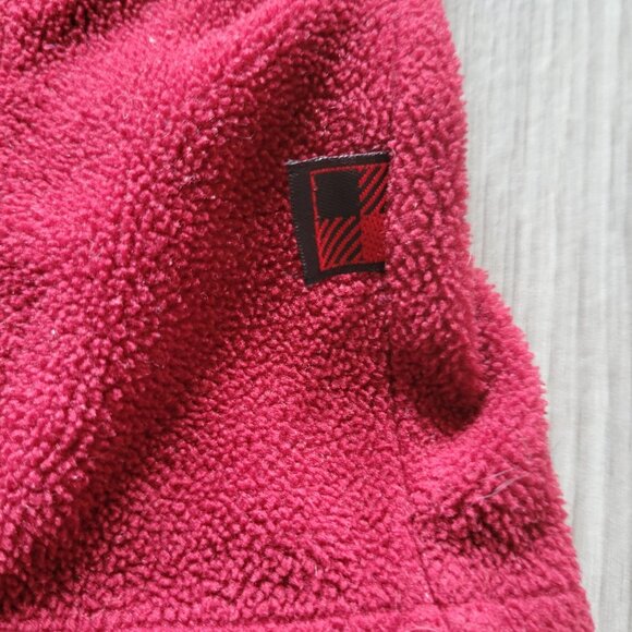 Woolrich Womens M Red Fleece Vest Zip-Up Sleeveless Outdoor Wear - Picture 4 of 5